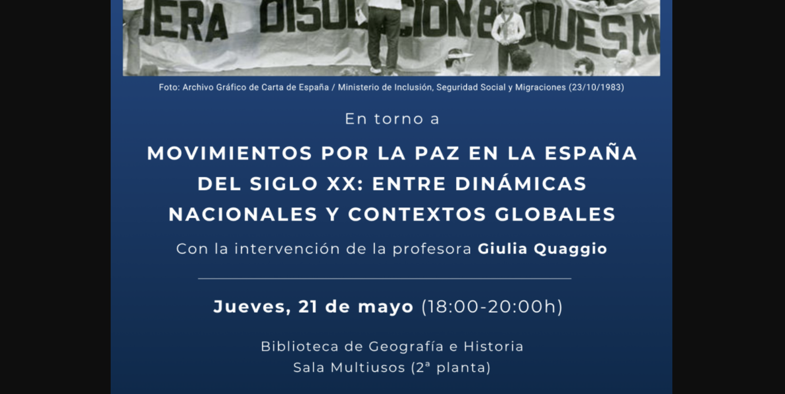 Movimientos por la paz en la España del siglo XX: entre dinámicas nacionales y contextos globales